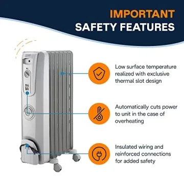 De'Longhi Oil Filled Radiator Heater for Cozy Spaces