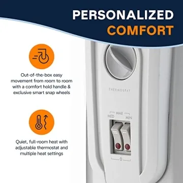 De'Longhi Oil Filled Radiator Heater for Cozy Spaces