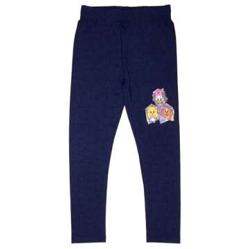 Disney Characters Girls Pullover Hoodie and Joggers 2-Pack, Girls Hooded Sweatshirt and Active Sweatpants Bundle Set (Blue, Size 8)