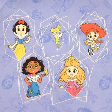 Disney Characters Girls Pullover Hoodie and Joggers 2-Pack, Girls Hooded Sweatshirt and Active Sweatpants Bundle Set (Blue, Size 8)