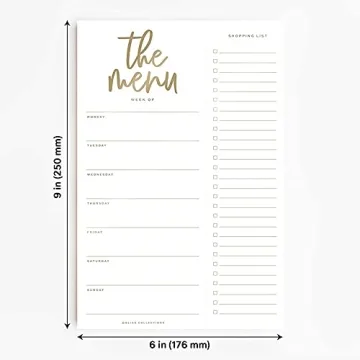 Bliss Collections Weekly Meal Planner for Organized Meal Prep