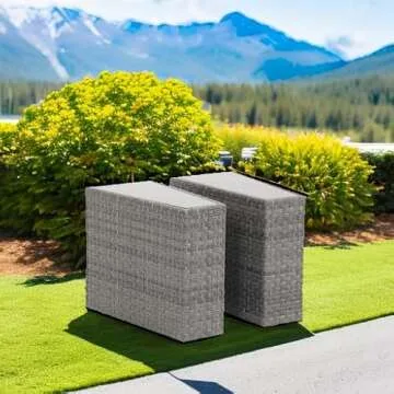 SUNSITT Rattan Wicker Patio Side Table Set - Stylish & Durable