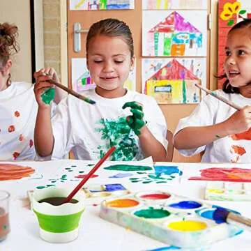 Fivtyily Collapsible Paint Brush Washer for Artists