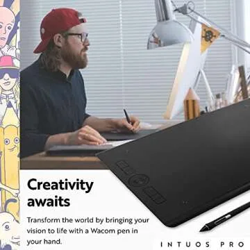 Wacom Intuos Pro Drawing Tablet - Large 16.8" x 11.2" with Pro Pen 2