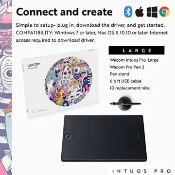 Wacom Intuos Pro Wireless Drawing Tablet for Artists