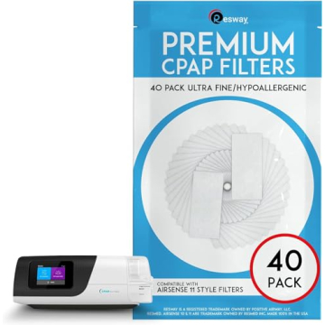 Premium Resway Disposable Hypoallergenic CPAP Filters for ResMed AirSense 11 | Ultra Fine 40 Pack