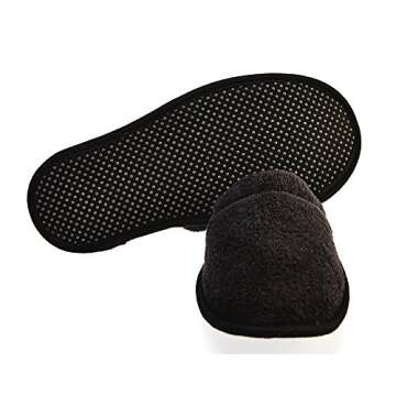 Arus Women's Turkish Terry Cotton Cloth Spa Slippers - Comfortable Indoor Slides