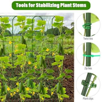 Cucumber Trellis for Outdoor Climbing Plants Support