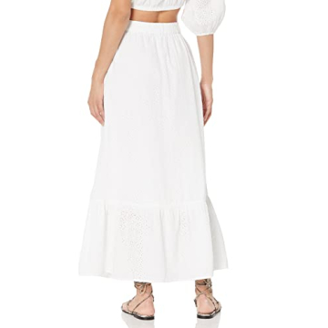 Stylish Anupa Cotton Tiered Midi Skirt for Women