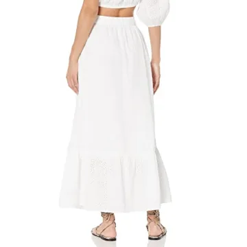 Stylish Anupa Cotton Tiered Midi Skirt for Women