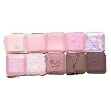 lilybyred Mood keyboard eyeshadow palette | Soft neutral ash color, Long-Wearing, glitter, Clear wat...