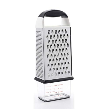 OXO Good Grips Box Grater with Measuring Cup, Silver