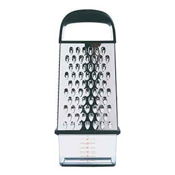 OXO Good Grips Box Grater with Measuring Cup, Silver