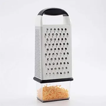 OXO Good Grips Box Grater with Measuring Cup, Silver