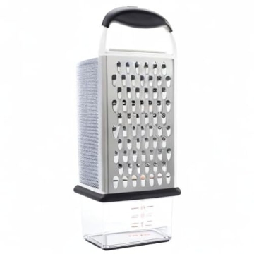 OXO Good Grips Box Grater with Measuring Cup, Silver