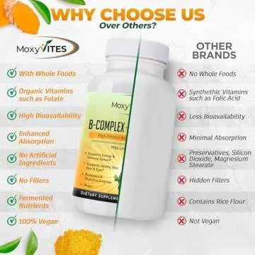 MoxyVites Vitamin B Complex for Energy & Stress Support