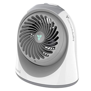 Vornadobaby Breesi Nursery Air Circulator Fan for Baby and Kids Room with Child Lock, Hidden Cord St...