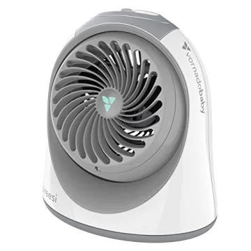 Vornadobaby Breesi Nursery Air Circulator Fan for Baby and Kids Room with Child Lock, Hidden Cord St...