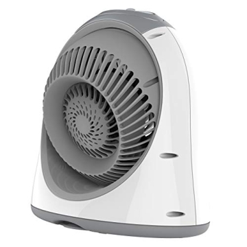 Vornadobaby Breesi Nursery Air Circulator Fan for Baby and Kids Room with Child Lock, Hidden Cord Storage, Finger-Friendly Design, White