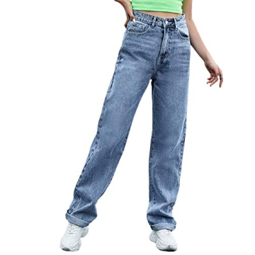 SweatyRocks Women's High Rise Boyfriend Jeans - Comfortable & Stylish Denim Pants