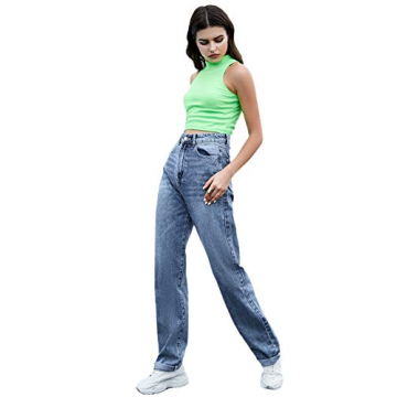 SweatyRocks Women's High Rise Boyfriend Jeans Comfort Denim
