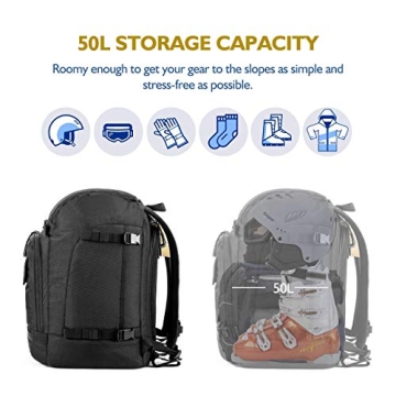 Unigear Ski Boot Bag 50L - Ultimate Gear Organizer