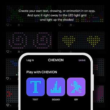 CHEMION LED Glasses for Adults - Customizable Bluetooth LED Glasses, Perfect for Parties
