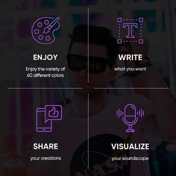 Stylish Customizable CHEMION LED Glasses for Events