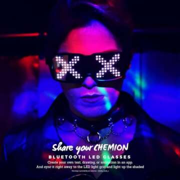 Stylish Customizable CHEMION LED Glasses for Events