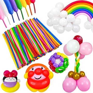 ZBYDNG 260Q Long Balloons for Balloon Art - 100pcs Durable Latex for Parties