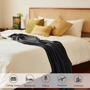 LIFEIN Soft Fall Throw Blanket for Couch and Home Decor