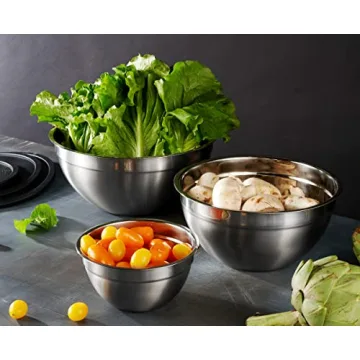 Durable Mixing Bowls with Airtight Lids for Cooking
