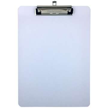 Clipboard Dry Erase Surface 9'' x 12.5'' Letter Size Low Profile Clip Whiteboard (Pack of 6)