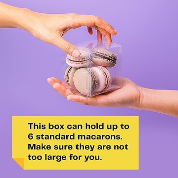 Decvel 3x3x3 Clear Favor Boxes for Parties and Weddings