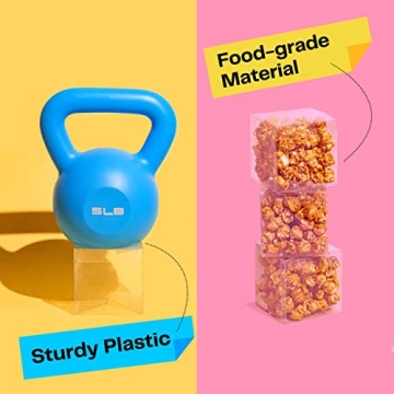 Decvel 3x3x3 Clear Favor Boxes for Parties and Weddings