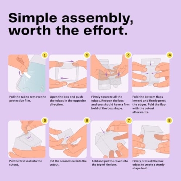 Decvel 3x3x3 Clear Favor Boxes for Parties and Weddings