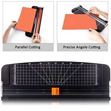 A4 Paper Cutter with Safety Guard for Precise Cuts and Crafts
