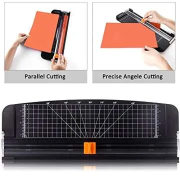 A4 Paper Cutter with Safety Guard for Precise Cuts and Crafts