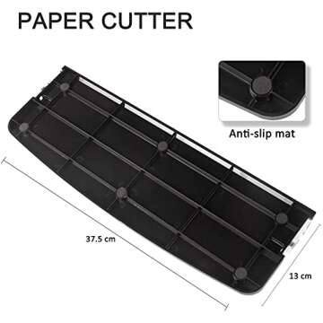A4 Paper Cutter with Safety Guard for Precise Cuts and Crafts