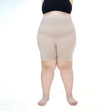 Bioflect® Compression Shorts with Bioactive Raised Massaging Knit for Support and Comfort - XL Sand