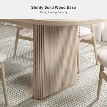 Homary Extendable Dining Table for 6 | Modern Design
