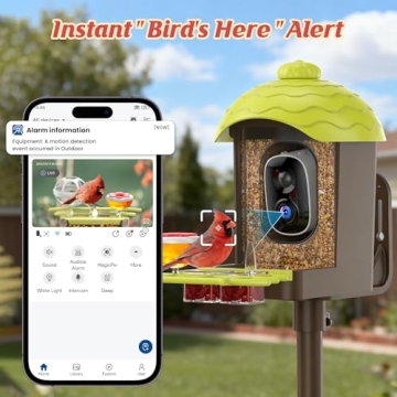 2K Smart Bird Feeder with Camera - Perfect Gift for Bird Lovers
