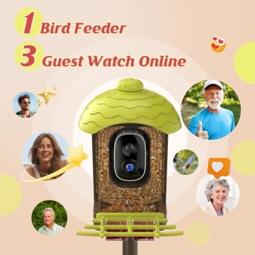 2K Smart Bird Feeder with Camera - Perfect Gift for Bird Lovers