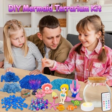 Mermaid Terrarium Kit for Kids – Creative DIY Night Light