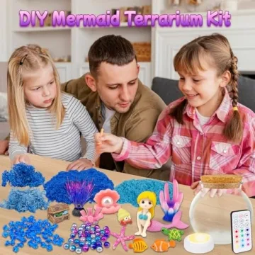 Mermaid Terrarium Kit for Kids – Creative DIY Night Light