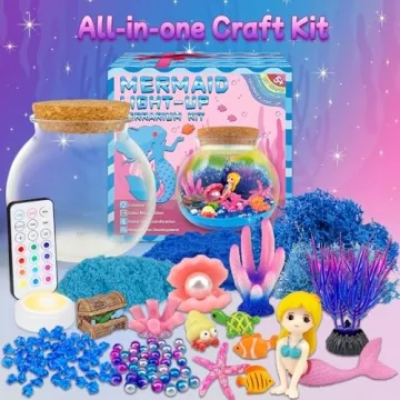 Mermaid Terrarium Kit for Kids – Creative DIY Night Light