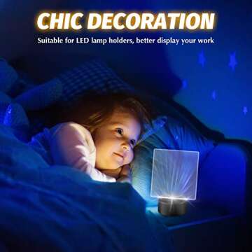 Transparent Acrylic Sheets for DIY LED Crafts and Gifts
