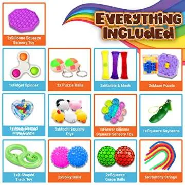 Princeplay Fidget Packs - Stress Relief Toys for Kids