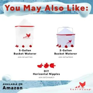 RentACoop Thermo Bucket Belt Heated Strap for 2-5Gal Bucket Chicken Waterers with 6ft Power Cord