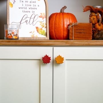Knobēz Fall Leaf Decorative Knob Covers - 12pk - Easy Install